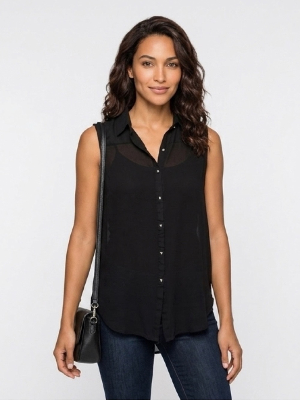 H&M sleeveless black top